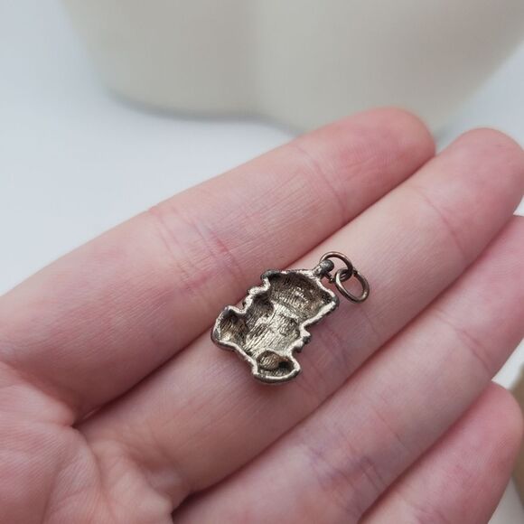 Sweet dreamsâteddyâbear silver tonedâ pendant - Picture 2 of 2